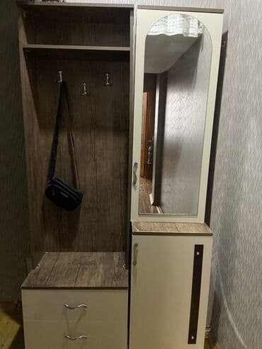 вешалка в прихожую настенная: Açılan, 1 qapı Düz dolab, Dəhliz dolabı — 1