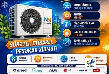 Kondisioner üzrə peşəkar servis xidməti NN Servis tərəfindən: - — 1