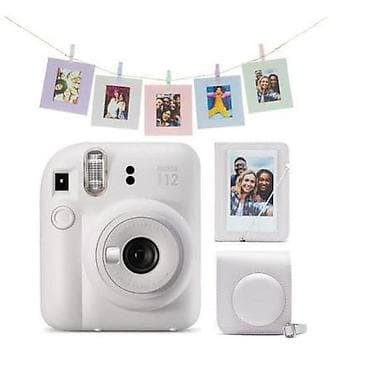 Foto və videokameralar: Fujifilm Instax Mini 12 instant fotoaparat dəsti – ağ rəng — 1