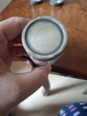 versace servis: Kəsma naxışlı şüşə qədəh və stəkan dəsti - Dəst: 6 ədəd - 3 ədəd — 3