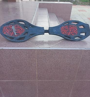 stels sport: İki təkərli “waveboard”/caster board skeytbordu - İki hissəli, çevik — 2