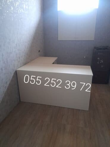 угловой офисный стол: Ofis masları isdlinən ölçdə isdlnən rəgdə isdlinən dizayı sifrişlər — 2