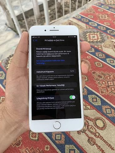 note 15 pro max: IPhone 8 Plus, 64 GB, Ağ, Barmaq izi, Simsiz şarj — 3