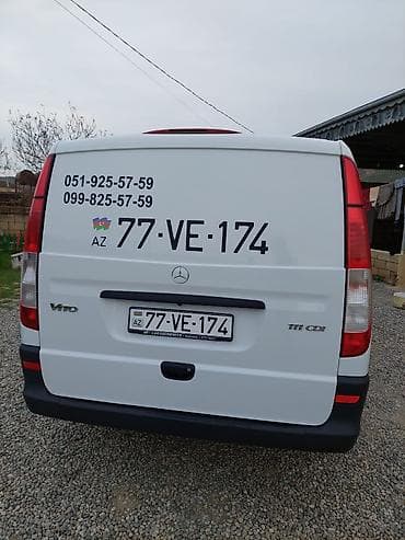 muherrikin hecmi: Mercedes-Benz Vito yük furgonu - Model: Vito (W639) - Mühərrik: 111 — 1