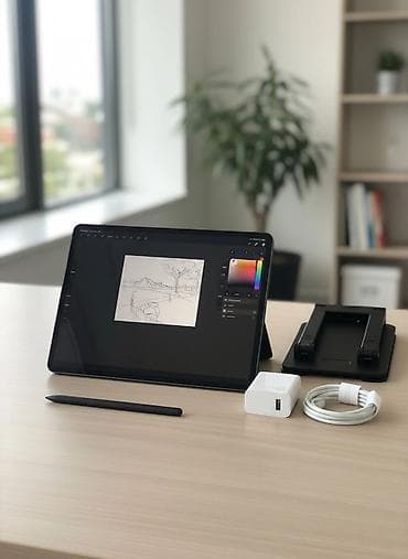 Samsung: Planşet + aksesuar dəsti - Böyük ekranlı planşet: incə çərçivə, ön — 2