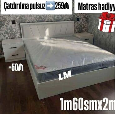 Çarpayılar: Yeni, İkinəfərlik çarpayı, Bazasız, Matras ilə, Siyirməsiz, Azərbaycan — 1