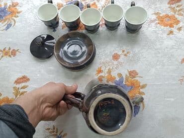 Qab-qacaq və mətbəx ləvazimatlarının alışı: Çay dəsti, rəng - Qara — 5