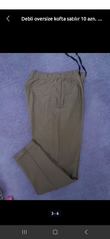 qaqa stili şalvar: Şalvarlar M,L,Xl razmere uygundur. 1cı şalvar 10 azn satılır.Dıger — 7