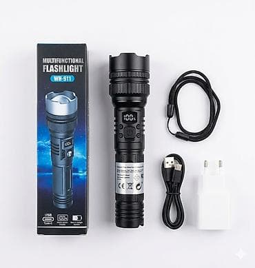 🔦 WH-911 Çoxfunksiyalı Güclü Led Fənər (Yeni / Qutuda / Powerbank lalafo.az -da 🔦 WH-911 Çoxfunksiyalı Güclü Led Fənər (Yeni / Qutuda / Powerbank