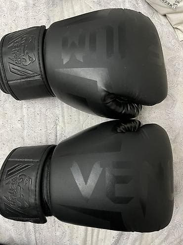sport: Venum boks əlcəkləri – tam qara, mat dizayn - Brend: Venum - Tip — 1