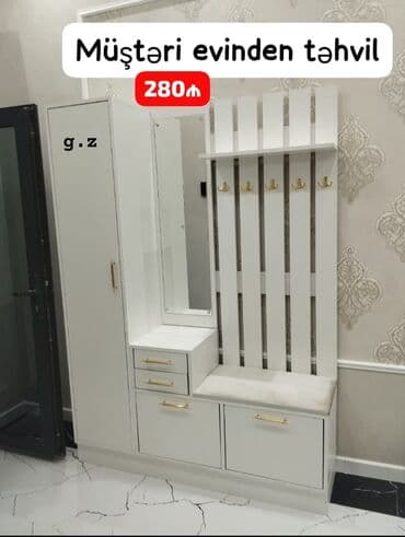 qapı modelleri: 1 qapı Düz dolab, Dəhliz dolabı — 1