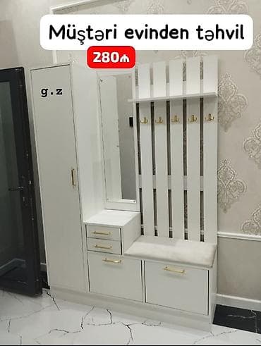Digər dolablar: *Dəhliz Dolabı ✔️ İstehsal Rusiya laminat 18/lik qalınlıqda *Rəng — 1