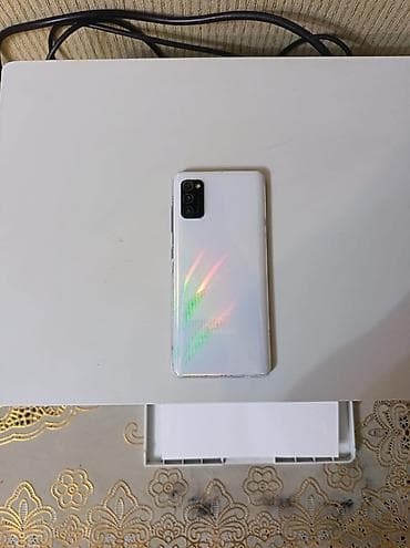 Samsung Galaxy A41, 64 GB, rəng - Ağ, Barmaq izi, Face ID