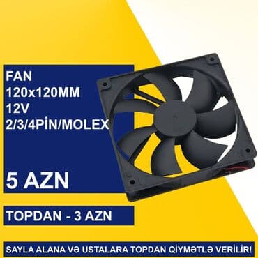 Kulerlər 120x120mm SAYLA ALANA VƏ USTALARA TOPDAN QİYMƏTLƏ VERİLİR!