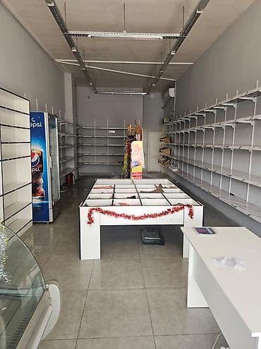 Полочные витрины: Obyekt icare verilir.75kvdir.Her bir seraiti var.Evvel market kimi — 4