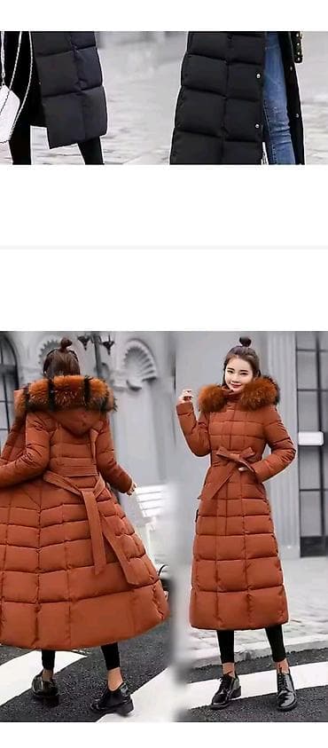 женские утепленные штаны: Qadınlar üçün qışlıq palto/parkalar - Model: Uzun, kapüşonlu, qalın — 7