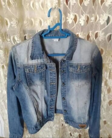 Cins gödəkçə - Material: qalın denim - Rəng: mavi, açıq tünd yuma lalafo.az -da Cins gödəkçə - Material: qalın denim - Rəng: mavi, açıq tünd yuma