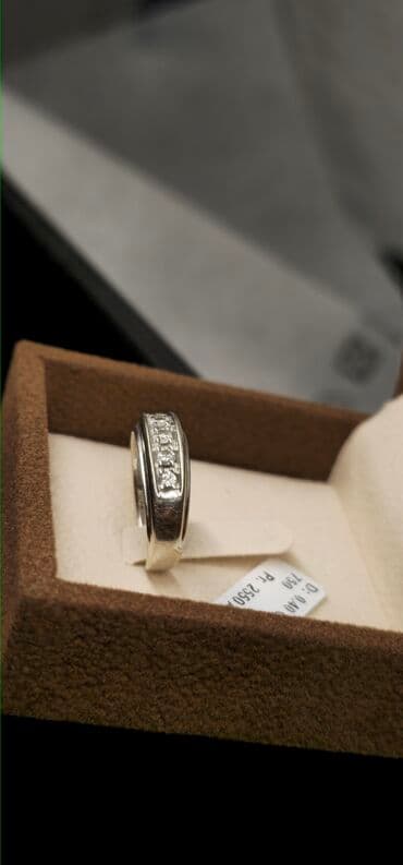 toy uzukleri: Обручальные, Кольцо, Белое золото, 750 проба, Бриллиант, 0.26-0.50 карат — 5