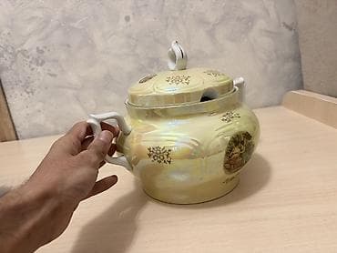 taxtadan gul qablari: Sup qabları, rəng - Sarı, Farfor, Almaniya — 3