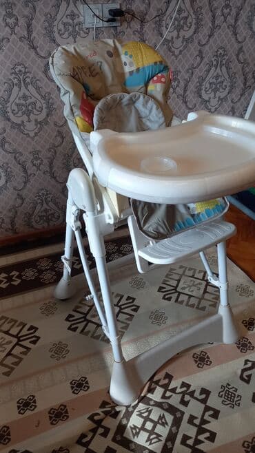 Oyuncaqlar: Uşaq yemək stulu - Rahat və yumşaq süngərlənmiş oturacaq, rəngarəng — 3