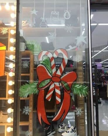 Ковры: Xüsusi yeni il vitraj rəsmləri – şüşə üzərində əl işi dekor - Mövzu — 4