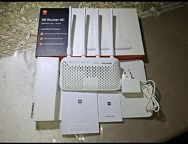 modem vifi: Xiaomi Mi Router 4C – 300 Mbps Wi‑Fi router Xüsusiyyətlər: - 2.4 GHz — 3