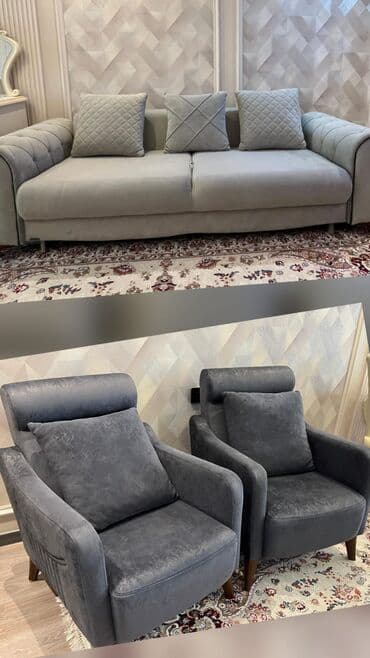 честер диван: Divan kreslo dəsti Satilir 890₼ Embavoddan 1 il əvvəl alınıb Ləkə — 1