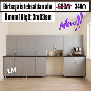 Mətbəx mebellərinin sifarişlə hazırlanması✔️ Ölçü : 3metr03sm☑️ üst — 4