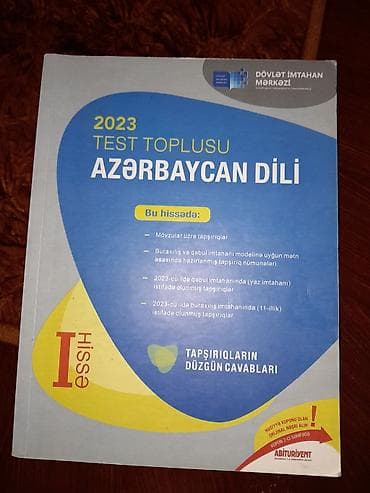 Məhsul: 2023 “Test Toplusu – Azərbaycan dili”, Hissə I (Dövlət İmtahan lalafo.az -da Məhsul: 2023 “Test Toplusu – Azərbaycan dili”, Hissə I (Dövlət İmtahan