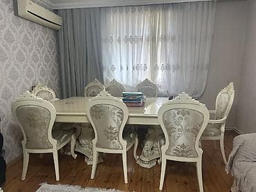 divan və kreslo: Klassik üslubda tam mebel dəsti - Yataq otağı: başlığı kapitonajlı — 6