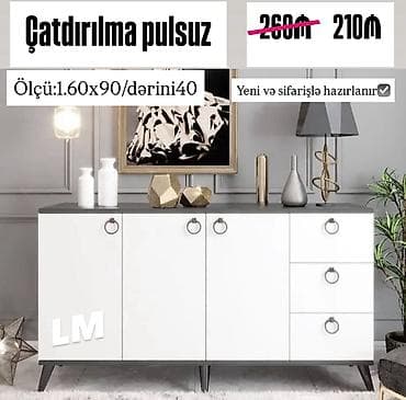 Qonaq otağı üçün, Siyirməli, Güzgüsüz, Pulsuz quraşdırılma, Zəmanətsiz