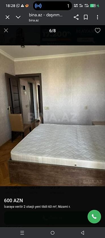 ceyranbatanda ev satilir: Bakı, 2 otaqlı, Köhnə tikili, 60 kv. m — 2