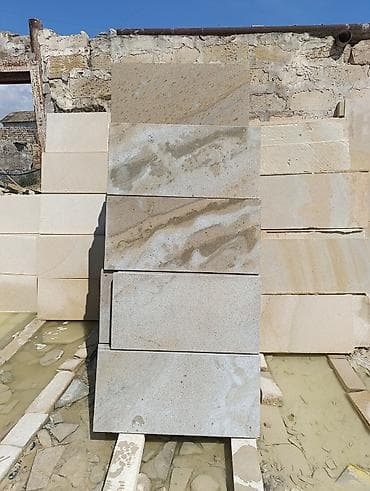 dekor dasi: Təbii daş plitələr – fasad və landşaft işləri üçün Məhsul: - Kəsimi — 2