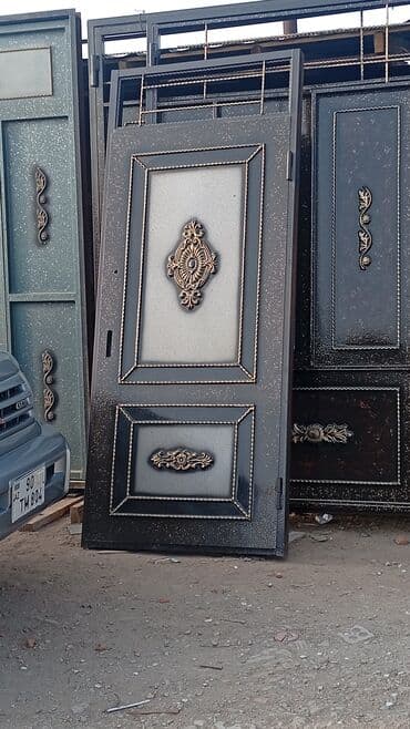 Darvazalar və aksesuarlar: Dəmir Həyət darvazası, Yana açılan, Mexaniki, rəng - Mavi — 16