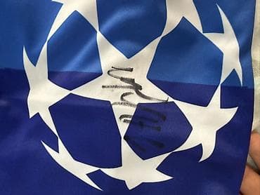 qarabag chelsea: UEFA Çempionlar Liqası tematikli kolleksiya şərfi. Üzərində Chelsea FC — 3