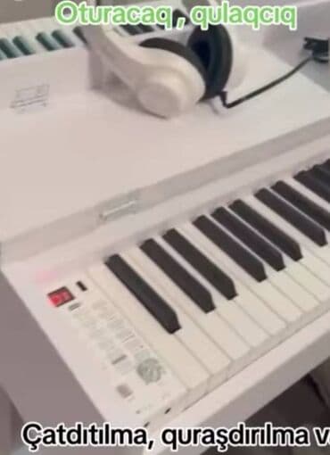 mp 3mp4: Təzədir 88 klavişli tam oktava Elektro Pianino. Qulaqcıq, oturacaq — 6