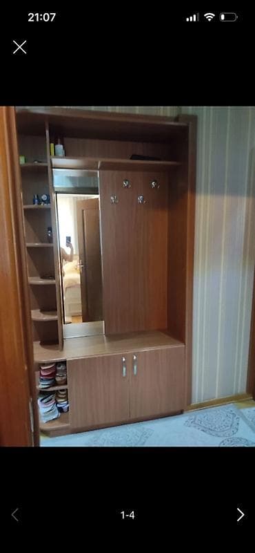 Ev üçün mebel: Dəhliz üçün çoxfunksiyalı giriş dolabı - Material: laminat/LDSP, ağac — 3