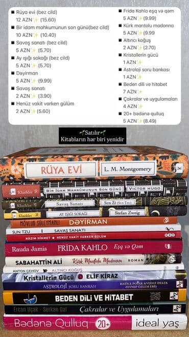 Искусство и коллекционирование: Satılır: müxtəlif mövzularda yeni kitablar (Azərbaycan və türk — 1