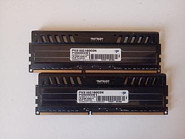 komputer islenmis: Operativ yaddaş (RAM) Patriot Memory, 16 GB, 1600 Mhz, DDR3, PC üçün, İşlənmiş — 2