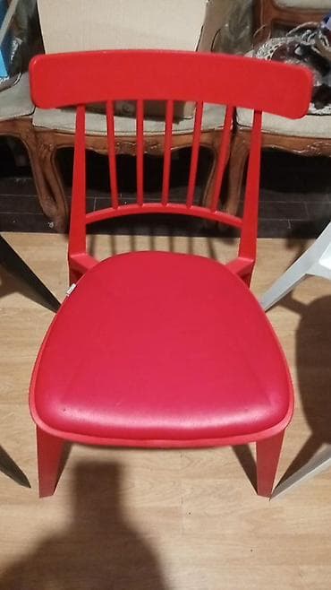 metbext masa: Mətbəx üçün, Qatlanmayan, rəng - Qara Stul — 4