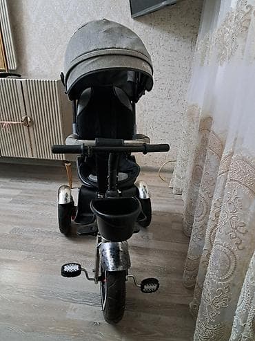3 tekerli velosiped: Uşaq üçtəkərli velosipedi – valideyn idarəetməsi və günqoruyucu tentlə — 4