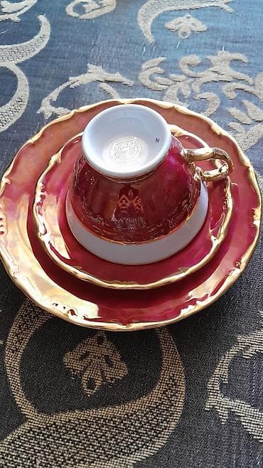 cay: Çay dəsti, Farfor, 6 nəfərlik, Çexiya — 7
