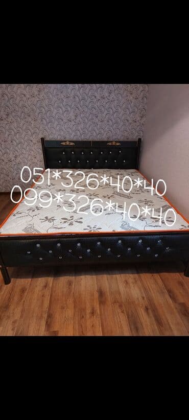 Çarpayılar: Yeni, İkinəfərlik çarpayı, Bazasız, Matras ilə, Siyirməsiz, Azərbaycan — 22