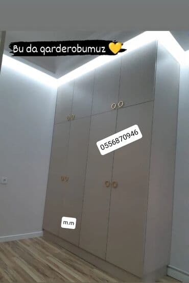 шкаф белый: Угловой шкаф, Для спальни, Для одежды, Распашной, Встраиваемый, 5 дверей — 3