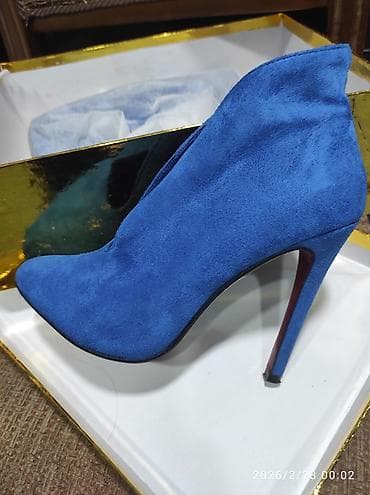 Ölçü: 37, rəng - Mavi, İşlənmiş