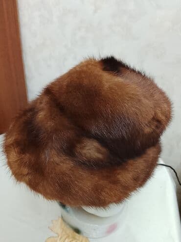 женские шапки на флисе: Mink xəz papaq - Material: təbii mink (qəhvəyi tonlarda, parlaq və — 1