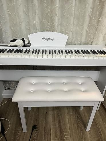 real gitara: Rəng: ağ Məhsul: rəqəmsal piano “Symphony” (stendli) Komplekt: piano + — 1