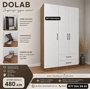 DOLAB – zövqünüzə uyğun seçim - Geniş və rahat: Geyimləri səliqəli