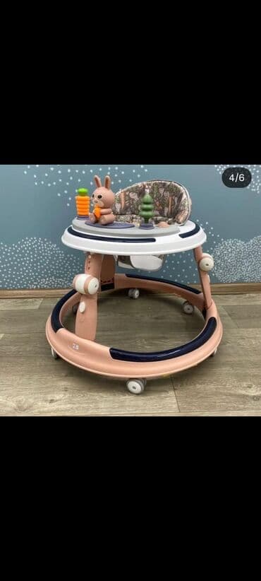 tort şamları: Uşaq gəzdirici (walker) – dairəvi baza, çoxsahəli təkərlər və — 3