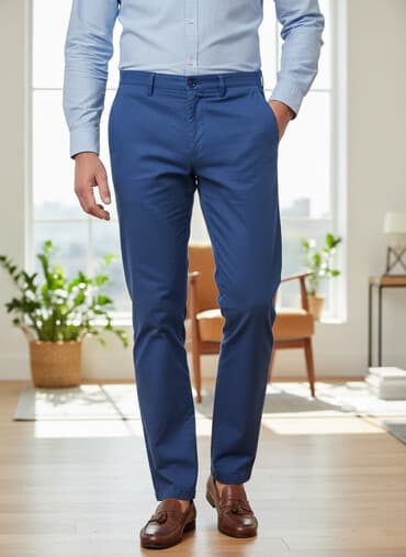 şalvar modelleri 2020: Yarım klassik Şalvar, L, rəng - Göy — 1